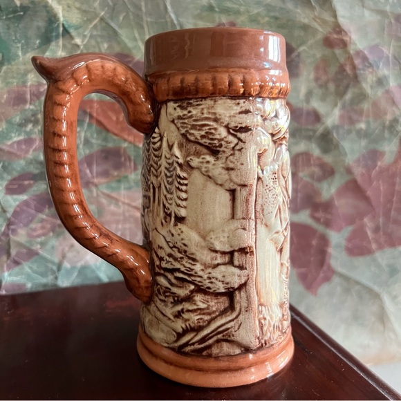 Vintage Ceramic Farm Scene Beer Stein - Picture 5 of 6